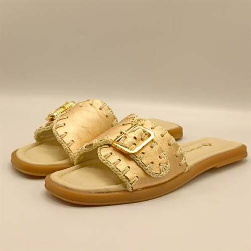 Otantik Rose Deri Kadın Terlik - 4