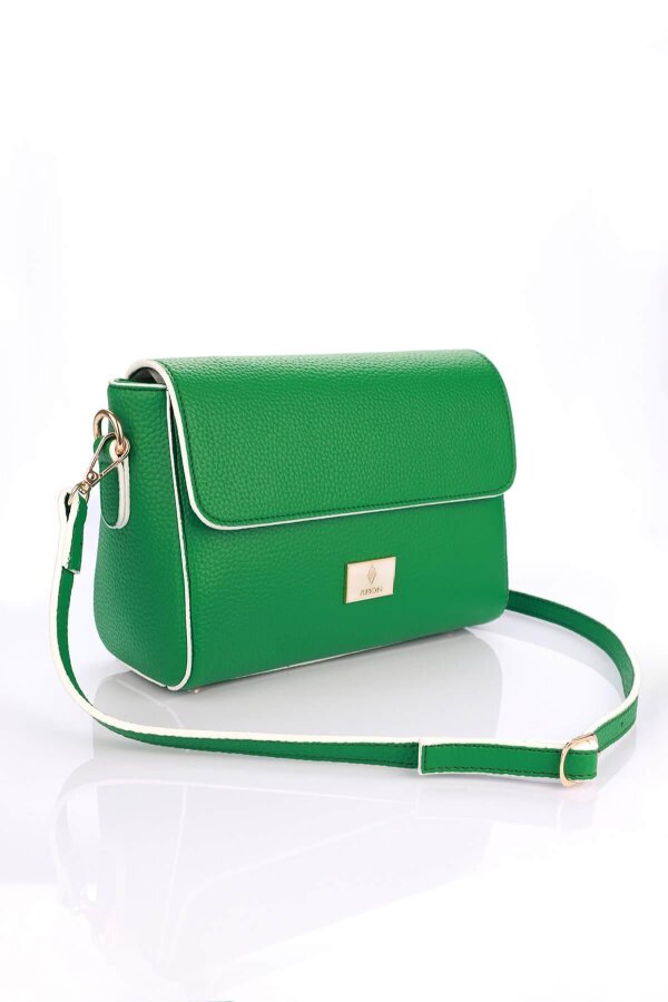 Pamela Çimen Yeşili Kadın Omuz Çantası - 3