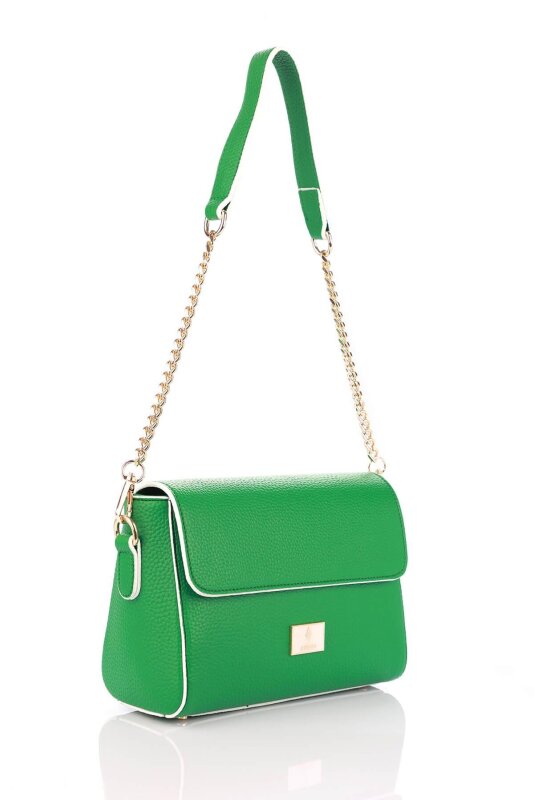 Pamela Çimen Yeşili Kadın Omuz Çantası - 4