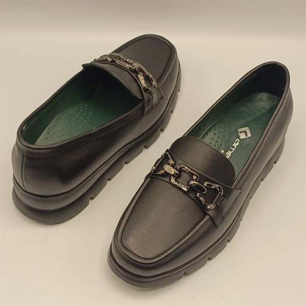 Pena Siyah Deri Kadın Günlük Ayakkabı - 2