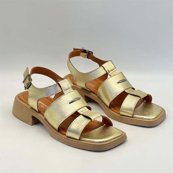 Perge Gold Gerçek Deri Kadın Sandalet - 2