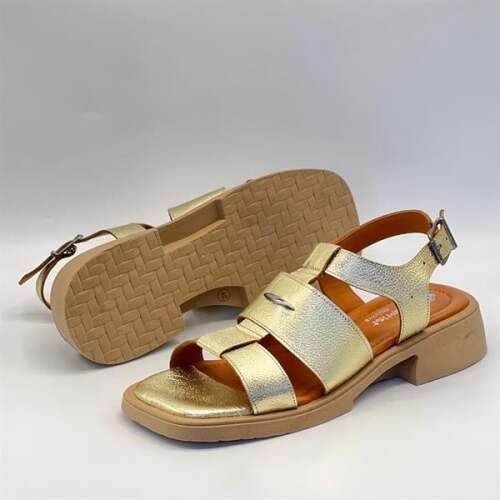Perge Gold Gerçek Deri Kadın Sandalet - 5
