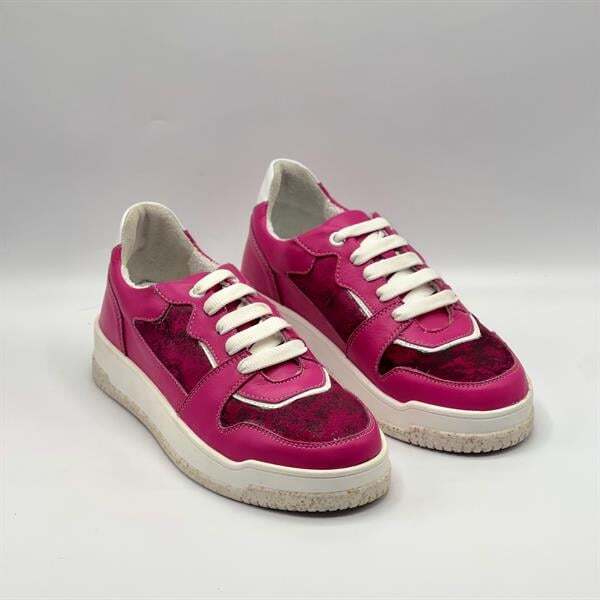 Pia Pembe – Kadın Gerçek Deri Sneaker - 2