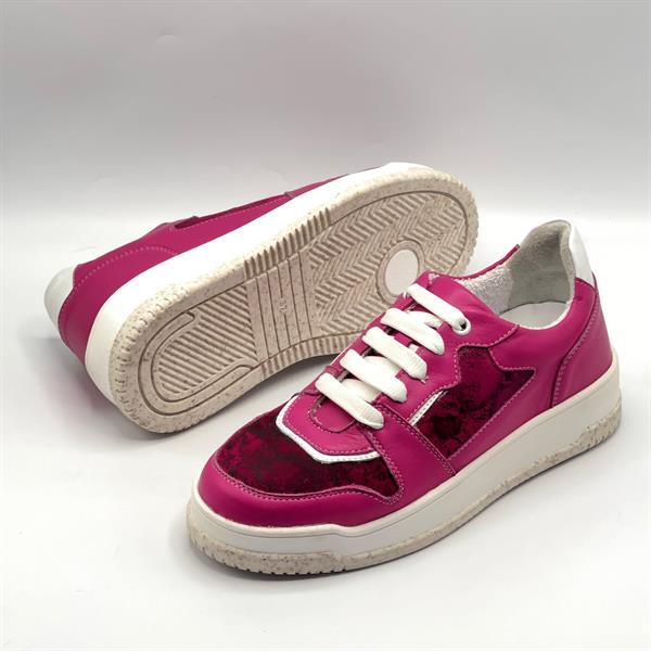 Pia Pembe – Kadın Gerçek Deri Sneaker - 5