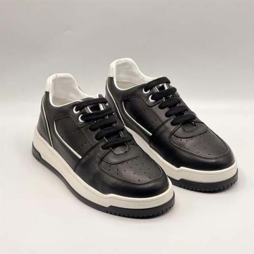 Pia Siyah Deri Kadın Sneaker –  Şık ve Rahat Tasarım - 2