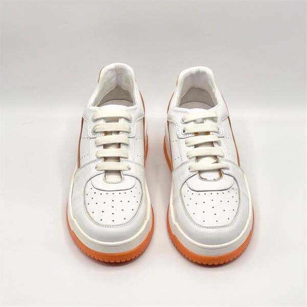 Pia Turuncu Beyaz Desenli Kadın Sneaker - 3