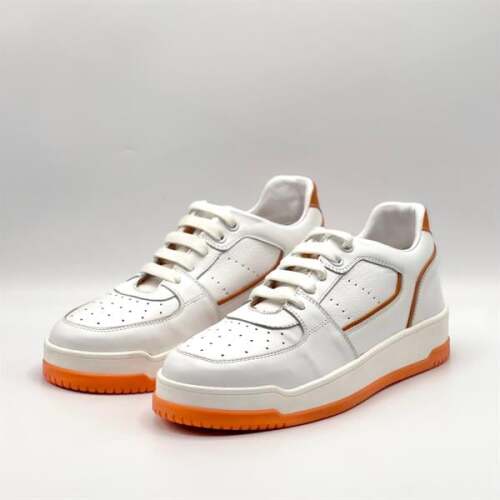 Pia Turuncu Beyaz Desenli Kadın Sneaker - 4