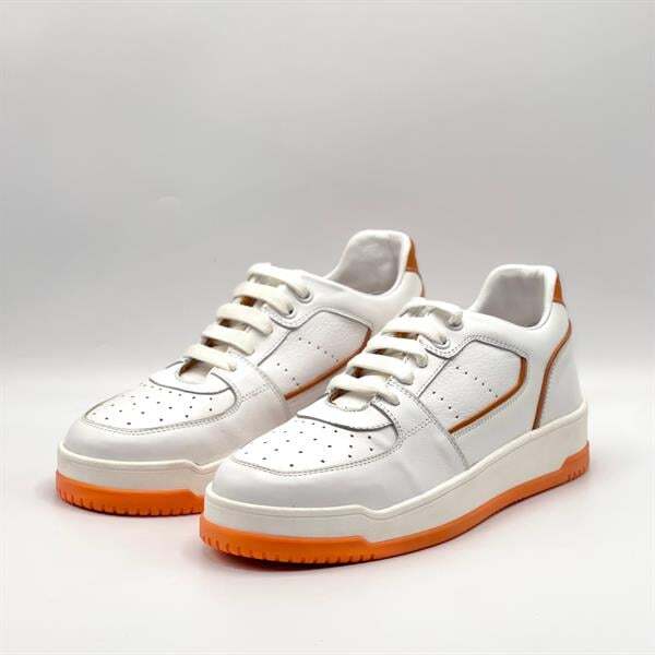 Pia Turuncu Beyaz Desenli Kadın Sneaker - 4