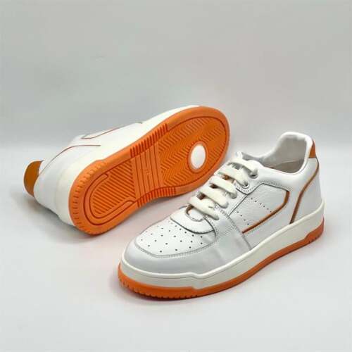 Pia Turuncu Beyaz Desenli Kadın Sneaker - 5