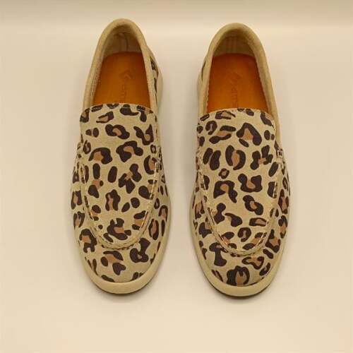 Punto Leopar Desen Deri Kadın Günlük Ayakkabı - 3