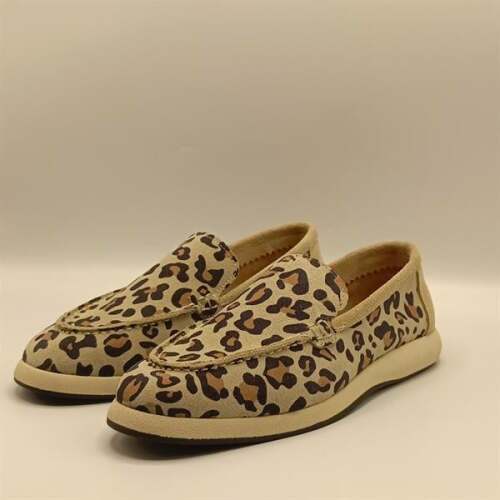 Punto Leopar Desen Deri Kadın Günlük Ayakkabı - 4