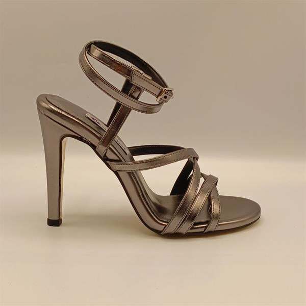 Rebecca Platin Topuklu Sandalet - 1