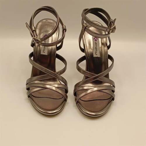 Rebecca Platin Topuklu Sandalet - 3