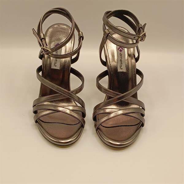 Rebecca Platin Topuklu Sandalet - 3