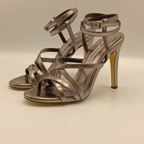 Rebecca Platin Topuklu Sandalet - 4