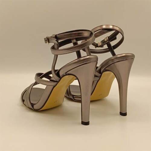 Rebecca Platin Topuklu Sandalet - 5