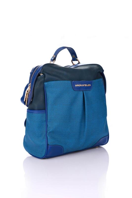 Regina Saks Mavisi Kadın Sırt Çantası - 2