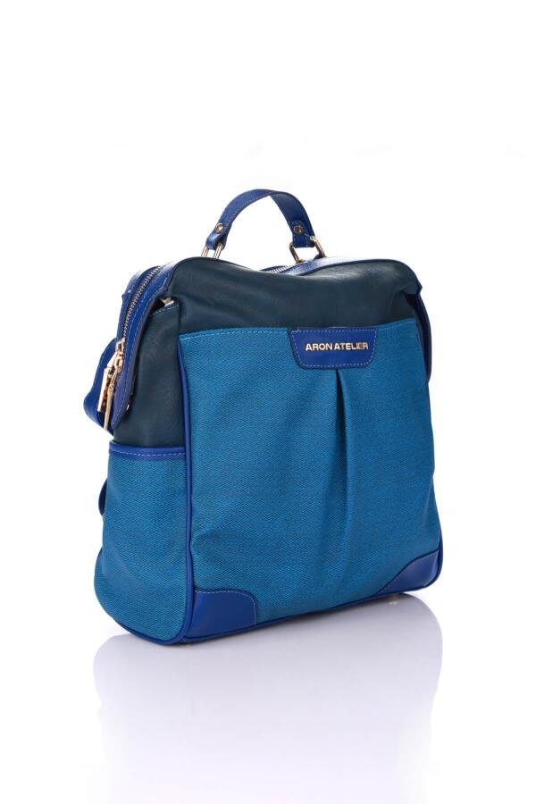 Regina Saks Mavisi Kadın Sırt Çantası - 2