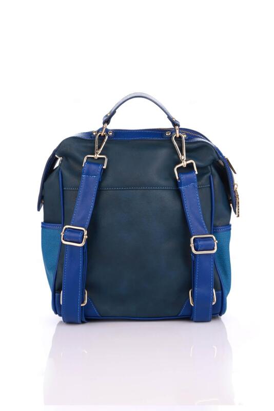 Regina Saks Mavisi Kadın Sırt Çantası - 3