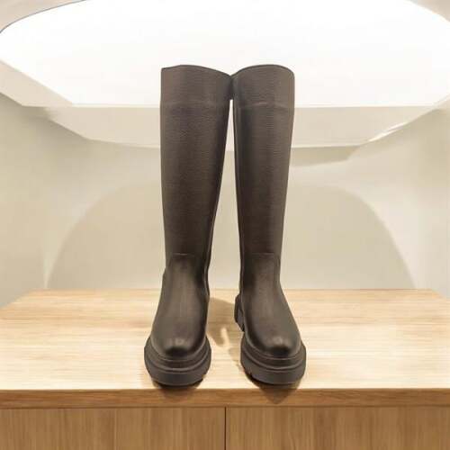 Rider Siyah Deri Kadın Çizme - 3