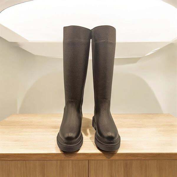 Rider Siyah Deri Kadın Çizme - 3