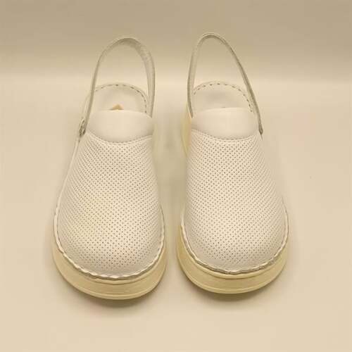 Sabo Beyaz Deri Kadın Terlik - 3