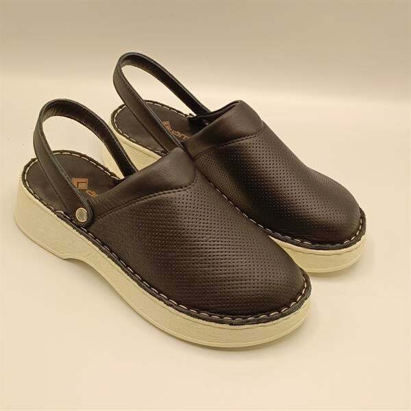 Sabo Siyah Deri Kadın Terlik - 2