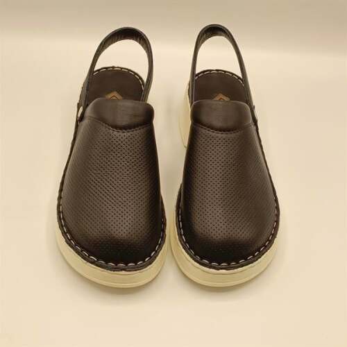 Sabo Siyah Deri Kadın Terlik - 3