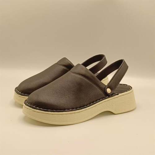 Sabo Siyah Deri Kadın Terlik - 4