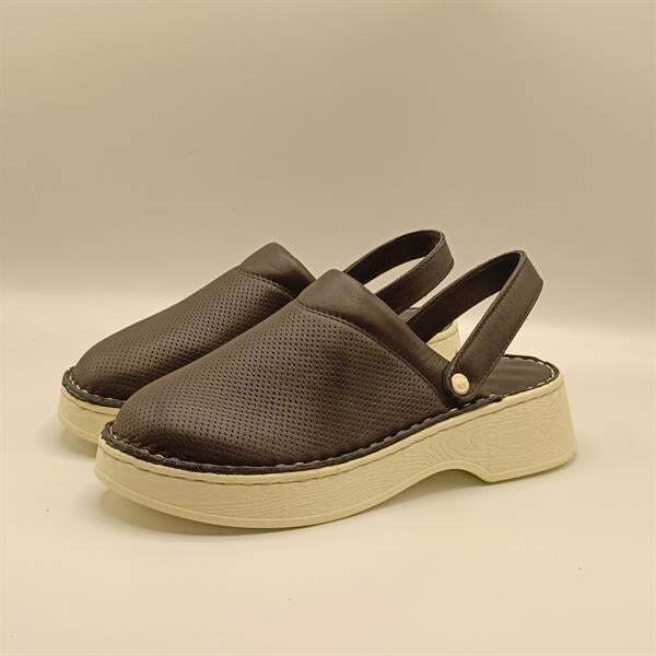 Sabo Siyah Deri Kadın Terlik - 4