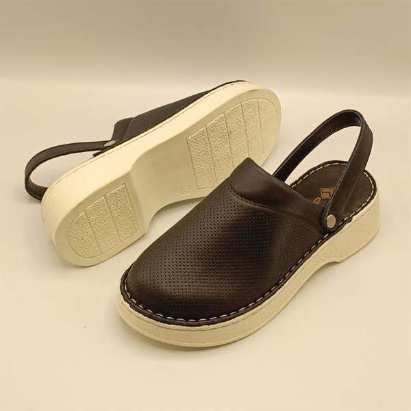 Sabo Siyah Deri Kadın Terlik - 5