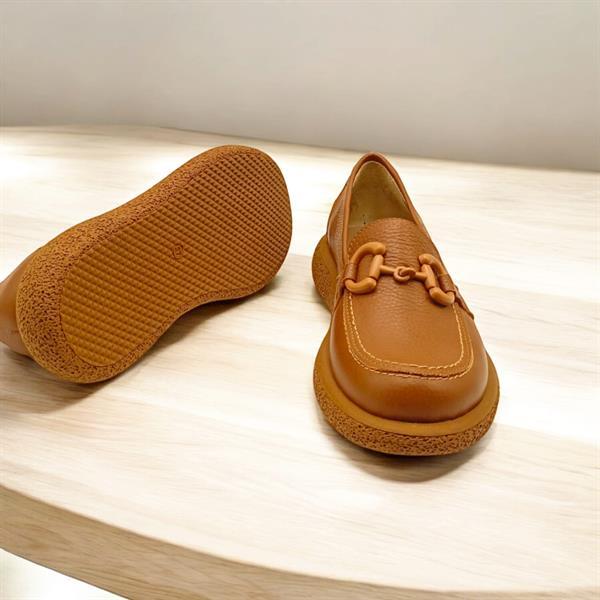 Sahra Taba Deri Kadın Günlük Ayakkabı - 1