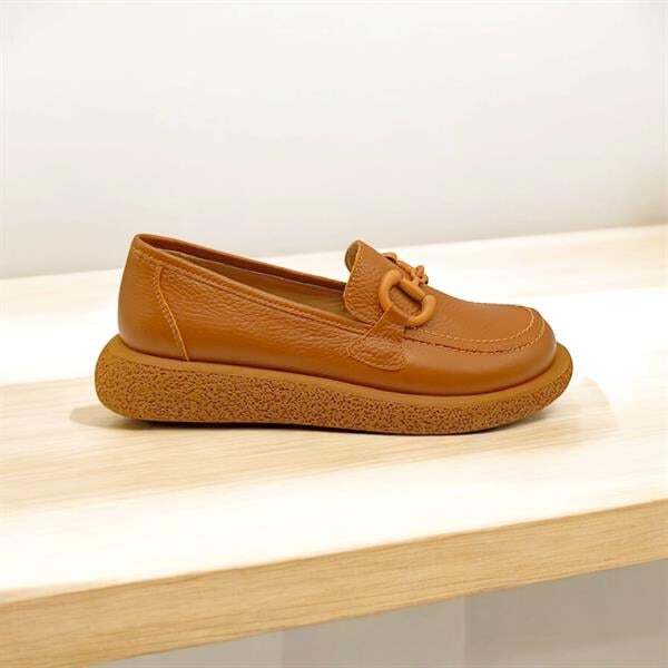 Sahra Taba Deri Kadın Günlük Ayakkabı - 3