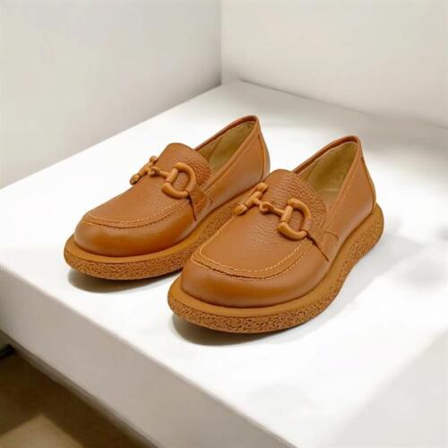 Sahra Taba Deri Kadın Günlük Ayakkabı - 4