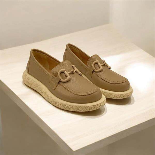 Sahra Vizon Deri Günlük Ayakkabı - 2