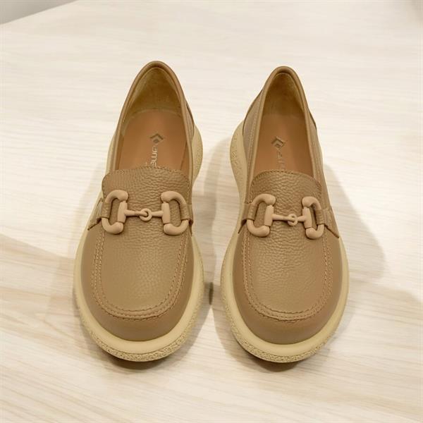 Sahra Vizon Deri Günlük Ayakkabı - 5