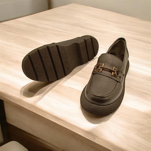 Sandy Siyah Deri Günlük Kadın Ayakkabı - 4