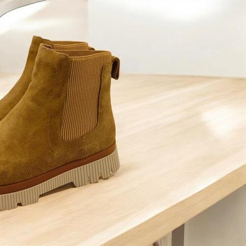 Scorpion Camel Süet Kadın Chelsea Bot - 5