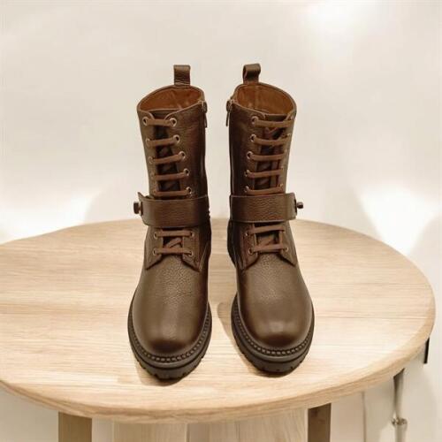 Stone Kahve Deri Kadın Postal - 3