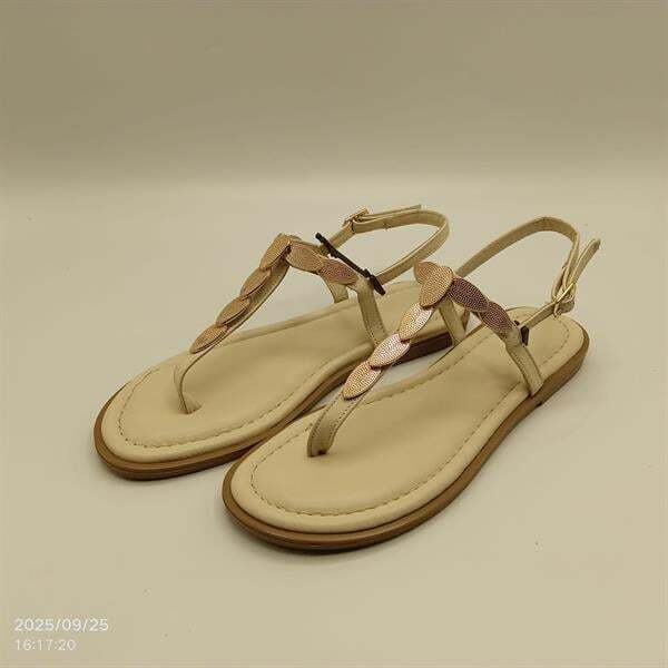 Sunny Bej Parmak Arası Sandalet - 4