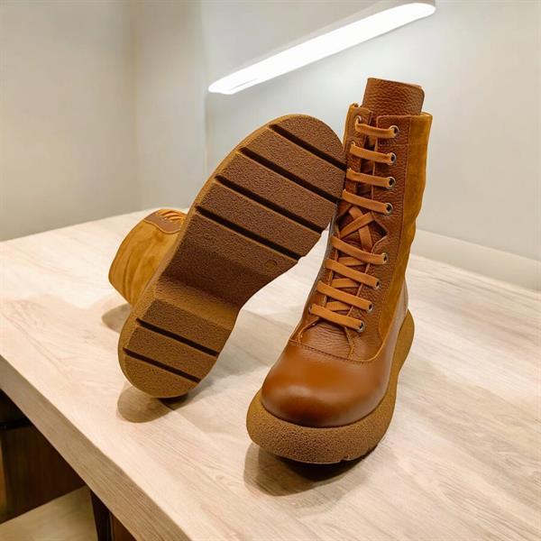 Talin Taba Deri Süet Kadın Postal - 4