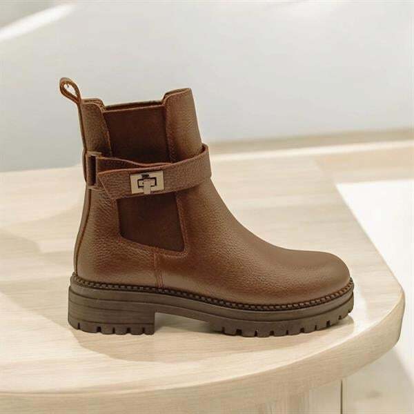 Terra Kahve Deri Kadın Chelsea Bot - 1