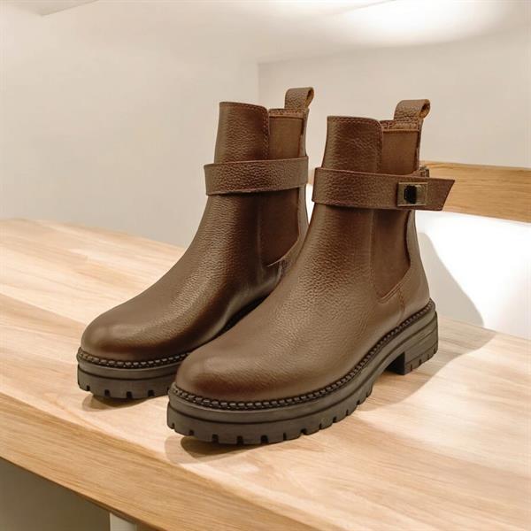 Terra Kahve Deri Kadın Chelsea Bot - 4