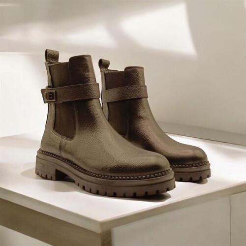 Terra Siyah Deri Kadın  Chelsea Bot - 5