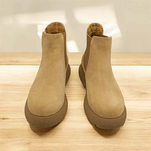 Tuna Bej Süet Kadın Chelsea Bot - 2