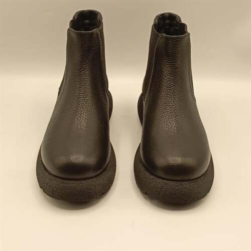 Tuna Siyah Deri Kadın Chelsea Bot - 5