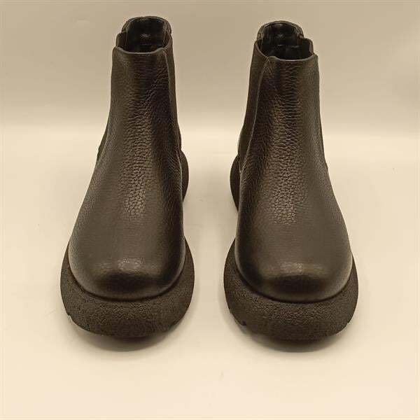 Tuna Siyah Deri Kadın Chelsea Bot - 5