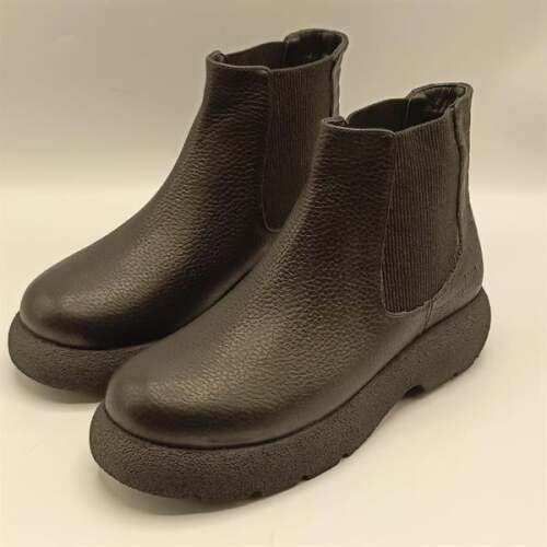 Tuna Siyah Deri Kadın Chelsea Bot - 6