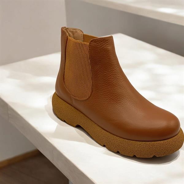 Tuna Taba Deri Kadın Chelsea Bot - 4