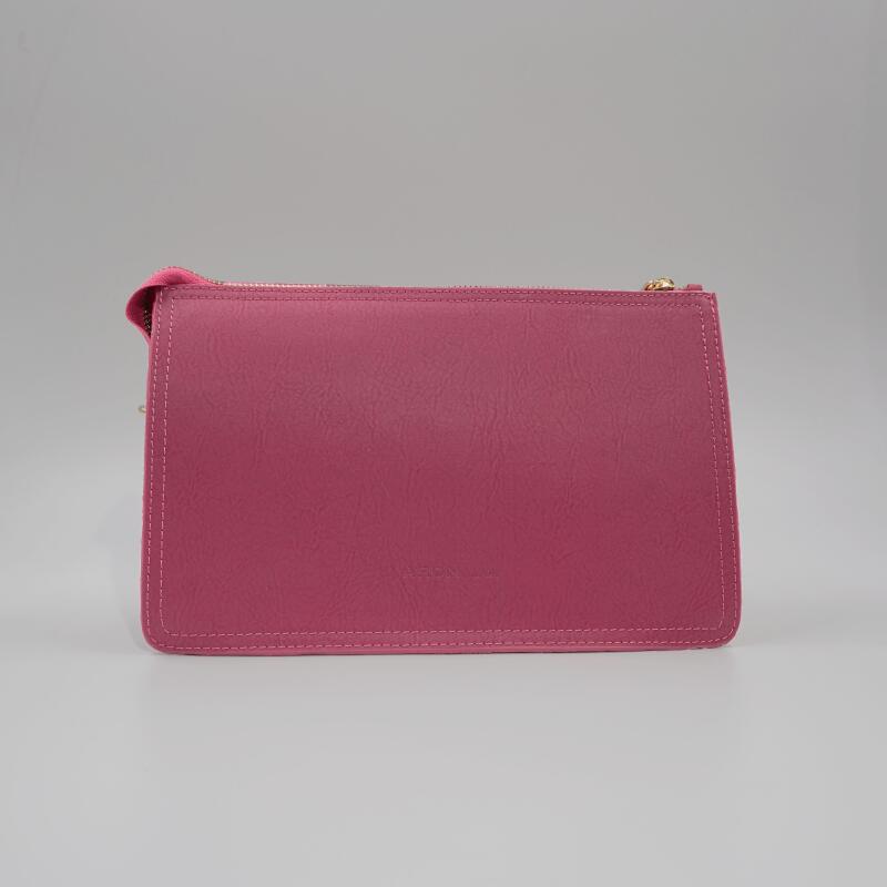 Valeria Fuşya Desenli Parlak Kadın Çapraz Çantası - 5